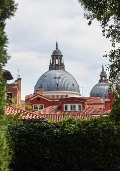 Domes of Santa Maria Della Salute in Venice. Italy