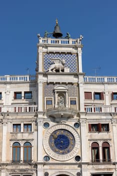 Torre dell Orologio - St Mark s clocktower in Venice, Italy