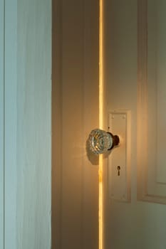 What is behind the closed bedroom door?