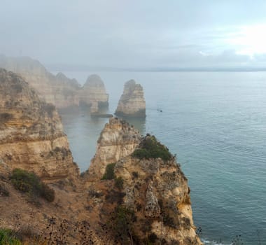 The rock formation of Ponta de Piedade - Lagos - Portugal.