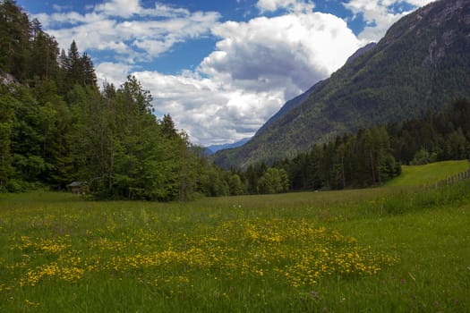 Landscape of Lienz Dolomites in Austria. East Tyrol