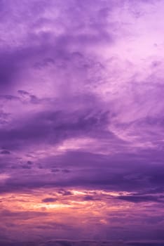 Abstract and pattern of cloud sky, Velvet violet, Velvet Purple, Trend color background, Pattern of colorful cloud and sky sunset or sunrise: Dramatic sunset in twilight, Beautyful of sky