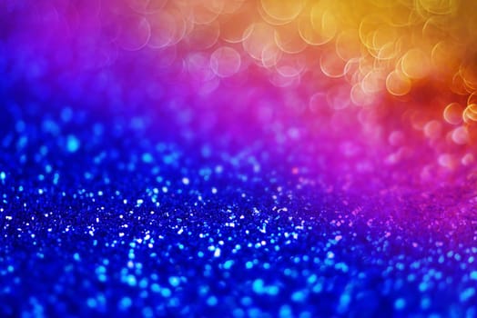 Glitter light abstract full color bokeh christmas light blurred background