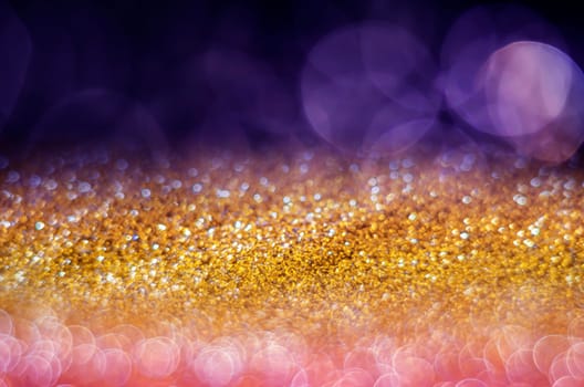Light abstract dark bokeh christmas circle color glitter blurred black background