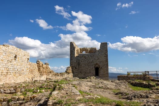 Montemassi a fortified village in the province of Grosseto. Tuscany. Italy
