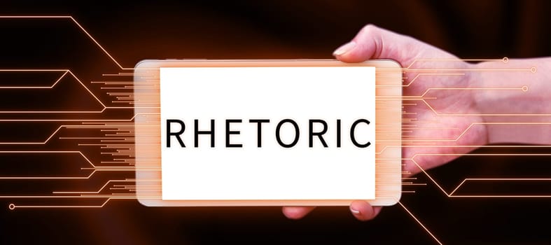 Handwriting text Rhetoric, Business approach study of writing or speaking as mean of communication or persuasion
