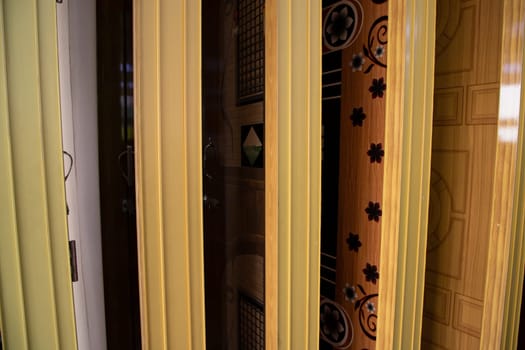 Plastic Wooden door for modern office  interior decoration. sale for supermarket