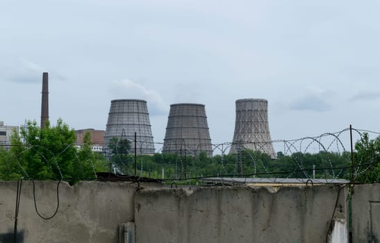 CHP pipes in the city of Orel