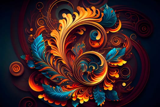 Abstract Colorful Background.  Generative AI.