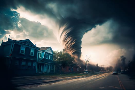 Capturing the Moment of a Catastrophic Tornado.  The Power of Nature.  Generative AI.