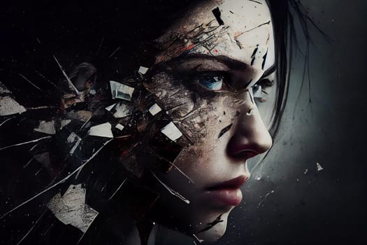 Powerful Visual Depiction of Contested Soul-Body Agreement.  Mind-Blowing Visual Depiction of Unresolved Conflicts. Generative AI