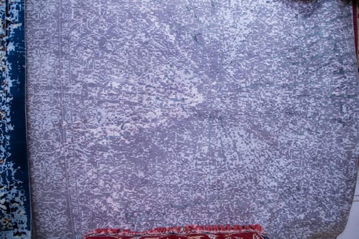 Detail of a traditional Turkish carpet in Istanbul, texture background