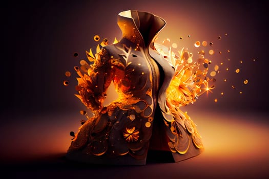 Fashion  Dress. fashion background. Generative AI.