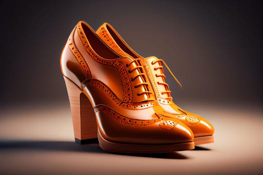 Fashionable High Heels. Fashion women's shoes. Shopping concept.  Generative AI.