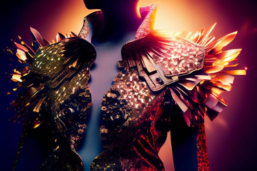 Modern Fashiom Background. Generative AI.