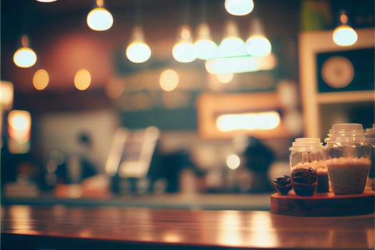 Coffee shop. Generative AI.