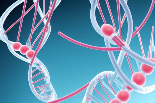 Illustrative image of the DNA double helix structure