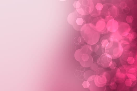 Abstract festive blurred red pink magenta background with light pink bokeh for wedding card or Valentine day.  Romantic textured backdrop with space for your design. Card concept.