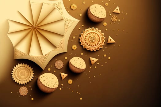 Happy makar sankranti holiday india festival background.