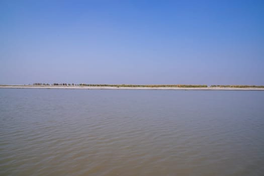 Beautiful landscape view of Padma river or Island in Bangladesh