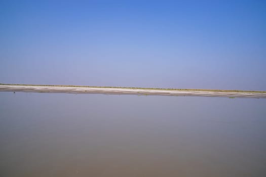 Beautiful landscape view of Padma river or Island in Bangladesh