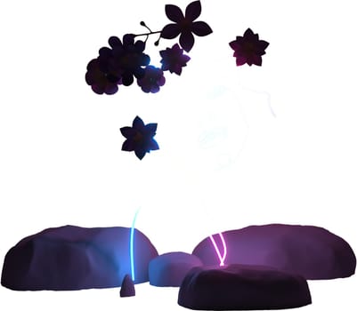 access element for Valentine's Day and Mother's Day greeting card, 3D rendering of celebrations on special days.