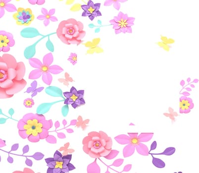 access element for Valentine's Day and Mother's Day greeting card, 3D rendering of celebrations on special days.
