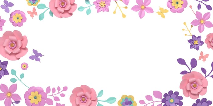access element for Valentine's Day and Mother's Day greeting card, 3D rendering of celebrations on special days.