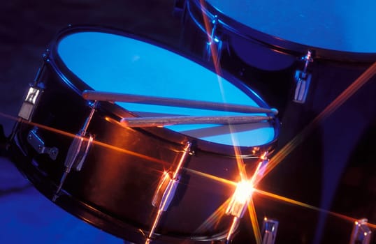 Drums in a night club.