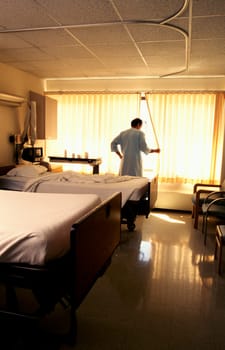 Patient in hospital.