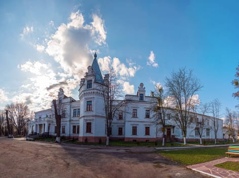 Tereschenko Palace, now a school, in Andrushivka, Zhytomyr Oblast, Ukraine