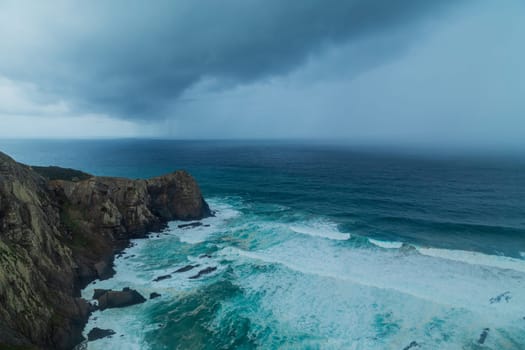 Cliffs in the Algarve West Coast, near Sagres, Portugal