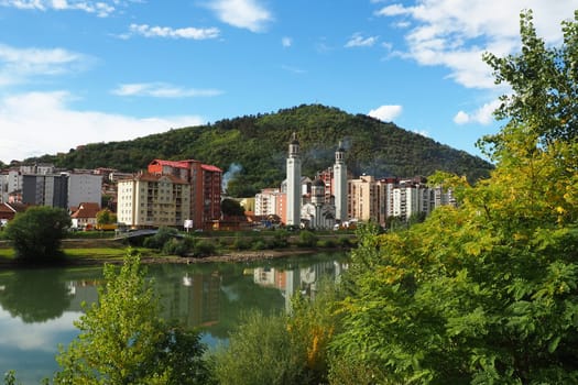 Zvornik, Bosnia and Herzegovina, 1 October 2022 The Cathedral of the Nativity of the Blessed Virgin Mary in Zvornik of the Eparchy of Zvornik-Tuzla is the main and largest Orthodox church in Zvornik.