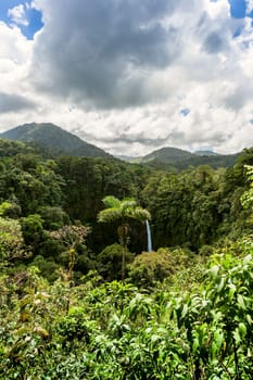 The hills and mountains in Costa Rica