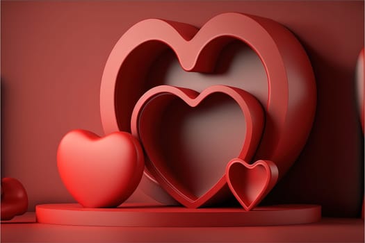 Love Valentine background concept for product presentation