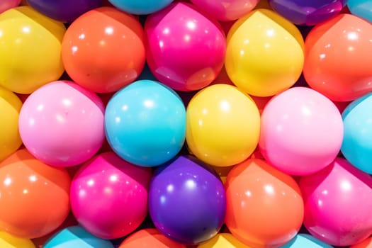 Colorful balloons background - real photo, concept of celebration, party, happy, surprise