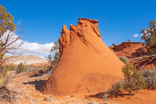 Unique Sandstone Funnel in the Desert in Kodachrome Basin State Park in Utah