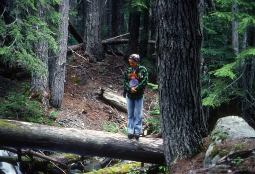 Enjoying Time Deep in the Forest in Oympic National Park in Washington