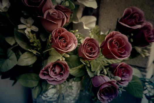 Detail of offering and memory for dead people, sadness