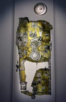 Venice, Italy - September 6, 2022:  59th Venice Art Biennale in Venice. Queendom by Ilit Azoulay in Israel pavilion