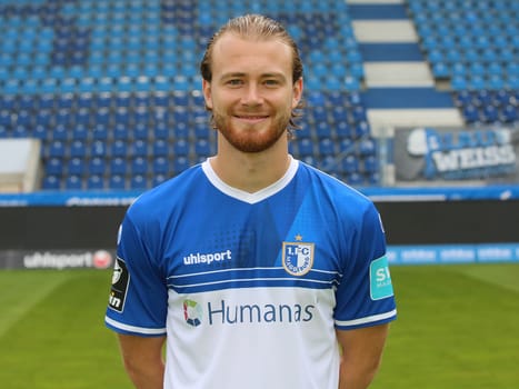 deutscher Fußballer Korbinian Burger 1.FC Magdeburg DFB 3.Liga Saison 2021-22