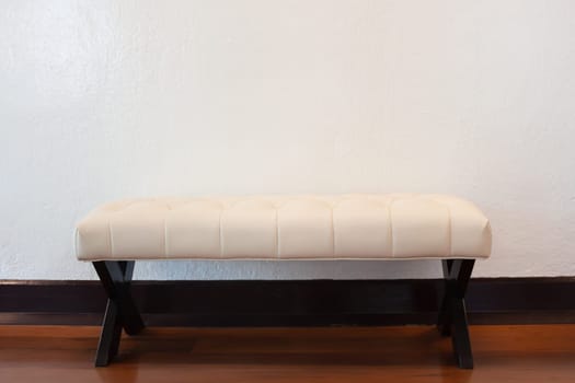 White chair decorated in coffee shop, stock photo