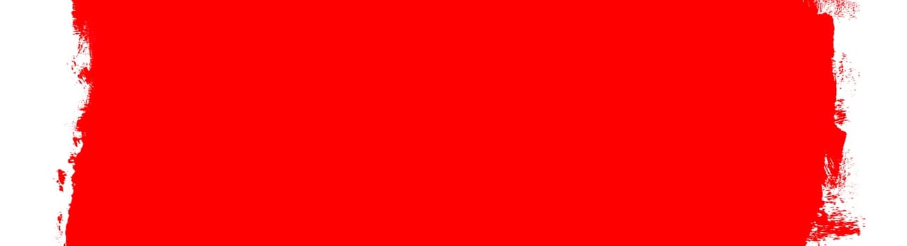 Red paintbrush grunge Banner with copy space