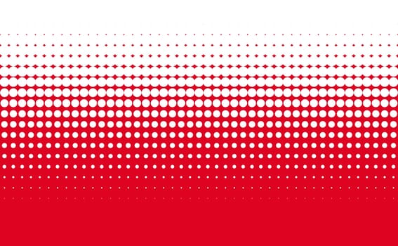 Color transition red to white - Gradient dots background