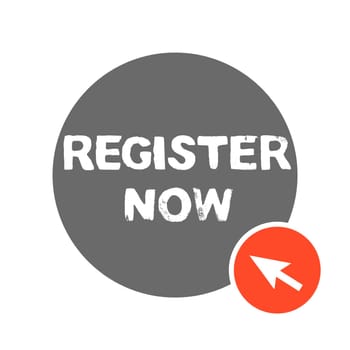 Grey Button with red computer arrow: Register Now online