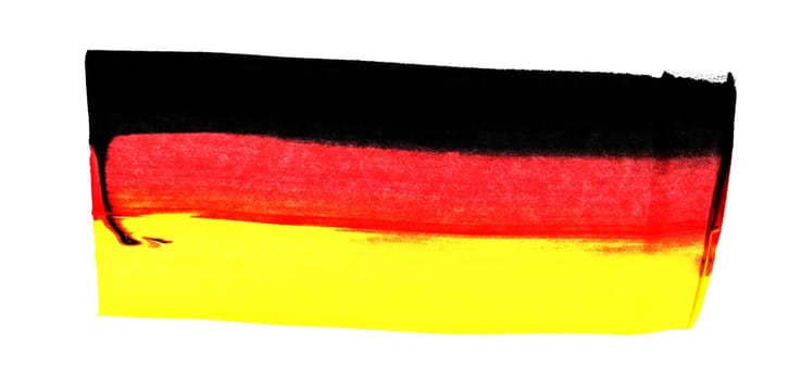 Hand drawn flag of Germany with german colors