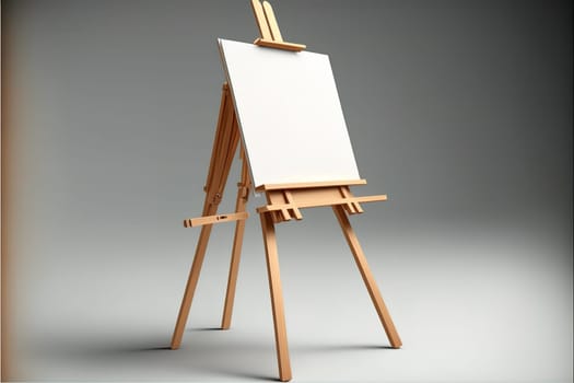 Blank wooden easel calendar for design presentation board.