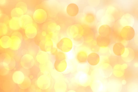 Abstract blurred fresh vivid spring summer light delicate pastel yellow white bokeh background texture with bright circular soft color lights. Beautiful backdrop illustration.