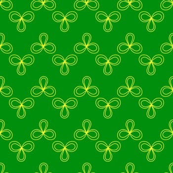 SAINT PATRICK S DAY seamless pattern with clover