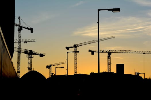 New construction of the city castle